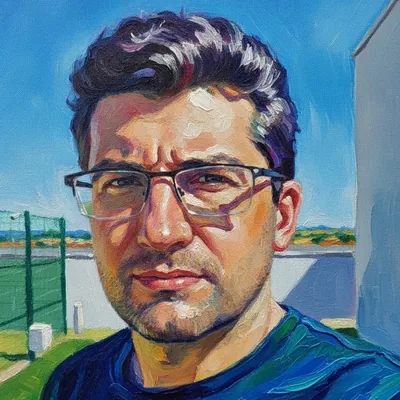 Retrato pintado de Rafael Cara